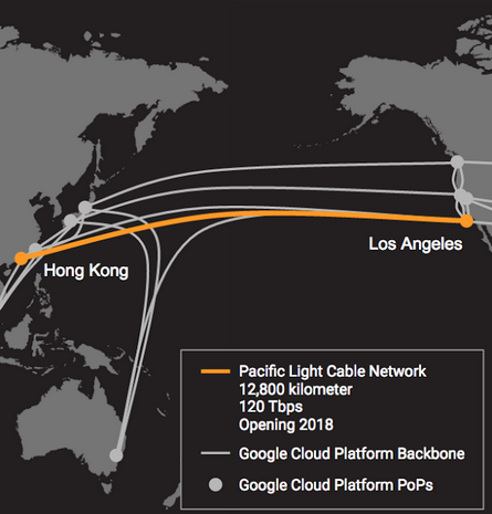 Фейсбук и Google проложат подводную линию связи длиной 13 тыс. км
